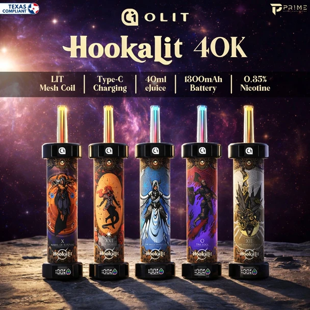 Olit Hookalit 40K Disposable E-Hookah Texas Compliant