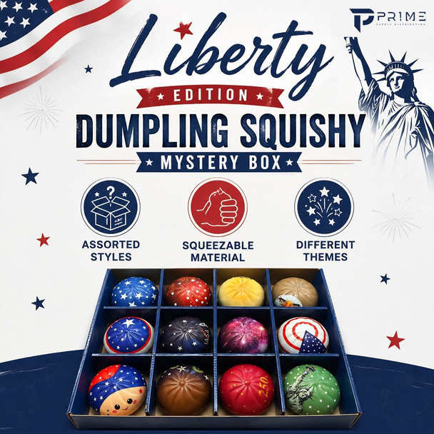 Liberty Edition Dumpling Squishy Mystery Box Features