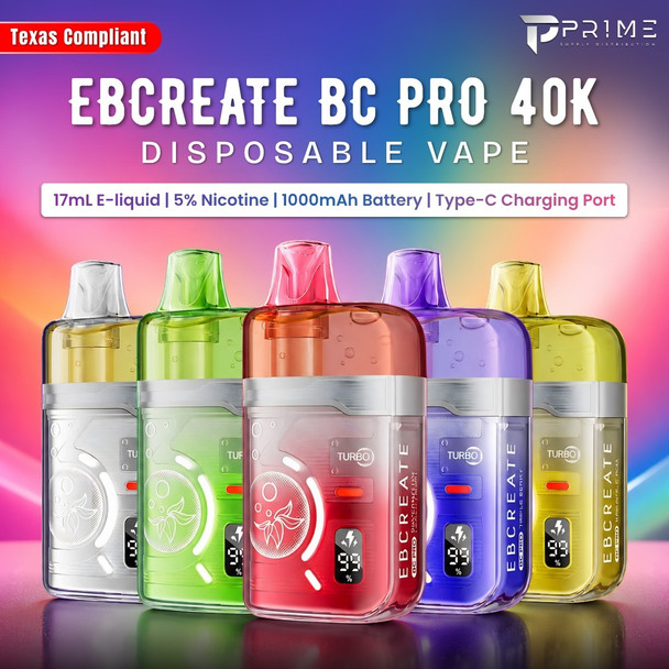 EBCREATE BC Pro 40K Vape Texas Compliant
