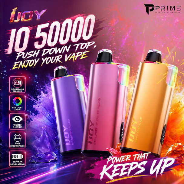 iJoy IO 50K Disposable Vape Flavors Features