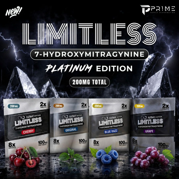Limitless Platinum Edition 7 Hydroxy Tablets 200MG flavors Features