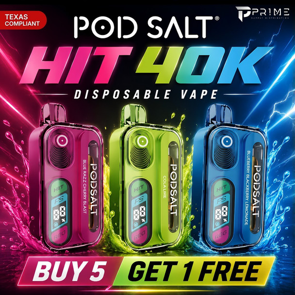 Pod Salt Hit 40k Vape Texas Compliant