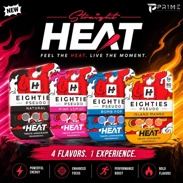 Straight Heat Eighties Pseudo Tablets 240MG Features