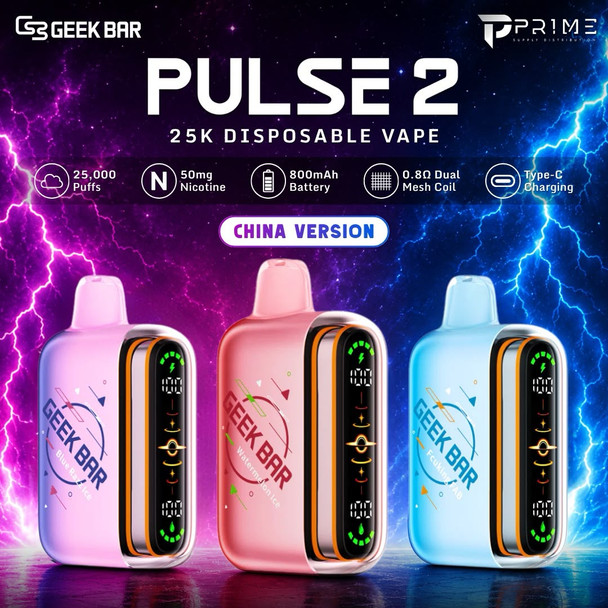 Geek Bar Pulse 2 25K Vape Features
