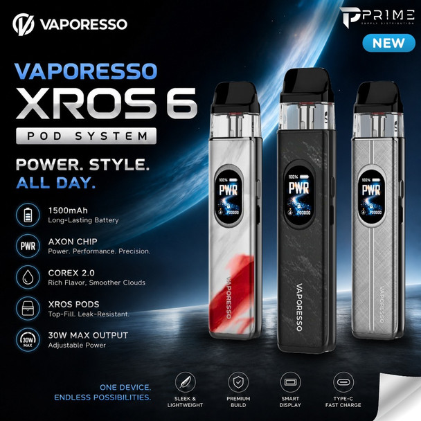Vaporesso XROS 6 Pod System Features