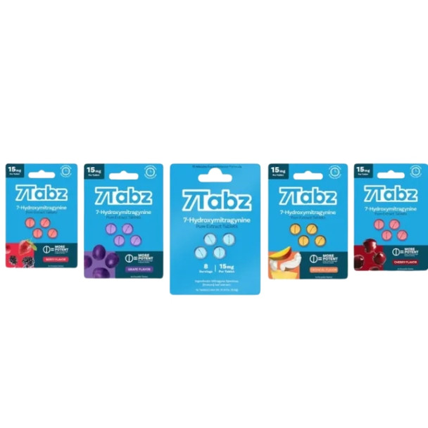 7 Tabz 7 Hydroxy Tablets Pure Extract 15MG Flavors