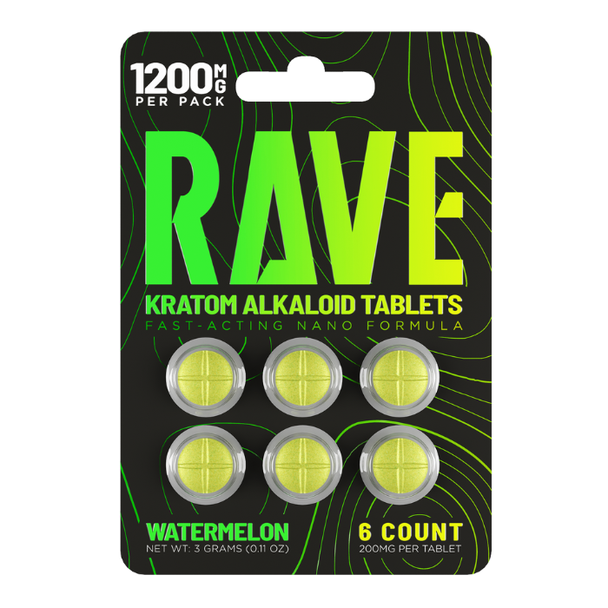 Rave Fast-Acting Nano Tablets watermelon 6 pieces