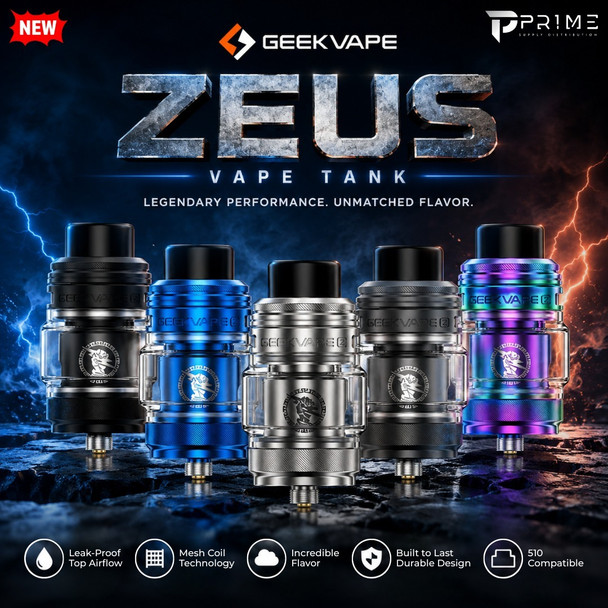 Geekvape Zeus Vape Tank colors Features