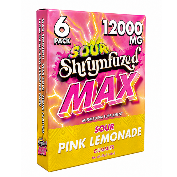Shrumfuzed MAX Gummies 12000MG- Pink Lemonade