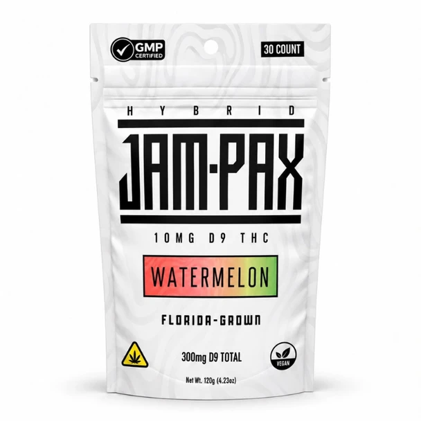 Jam Pax Delta 9 Gummies 300MG Florida Grown - Watermelon