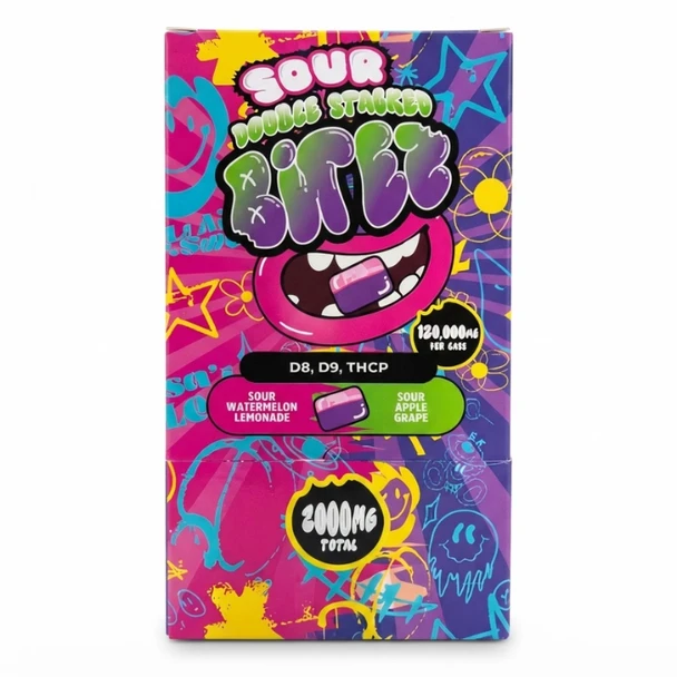 BITEZ Sour Double Stacked Gummies 120000MG
