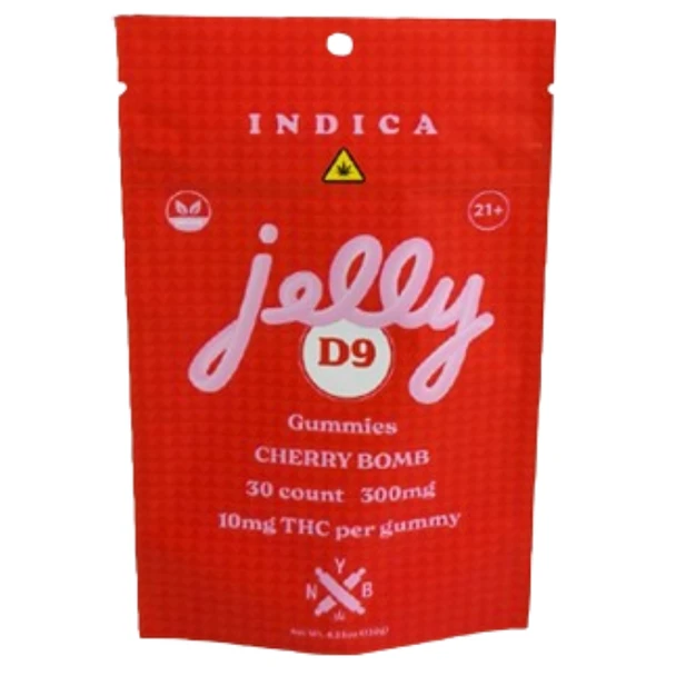 Jelly Delta 9 Gummies 300MG Texas Compliant - Cherry Bomb