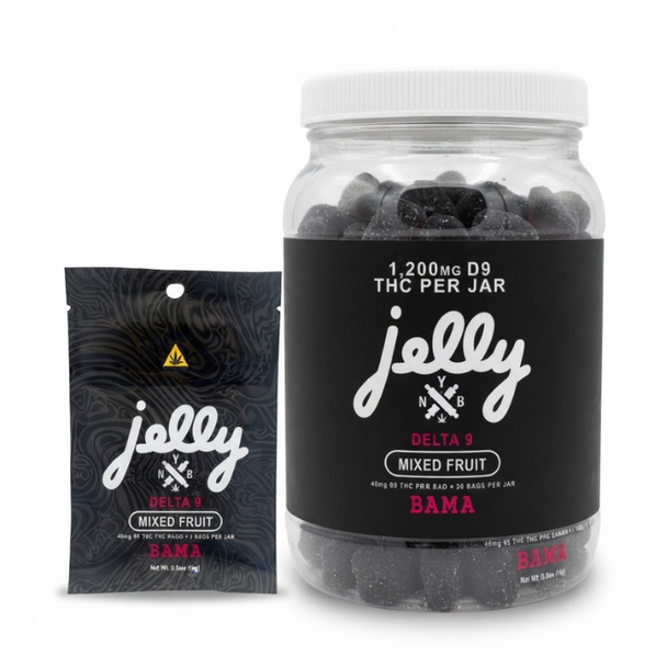 Jelly Bama Dye Free Delta 9 Gummies 1200MG
