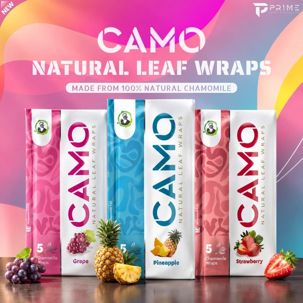 Camo Natural Leaf Wraps Features
