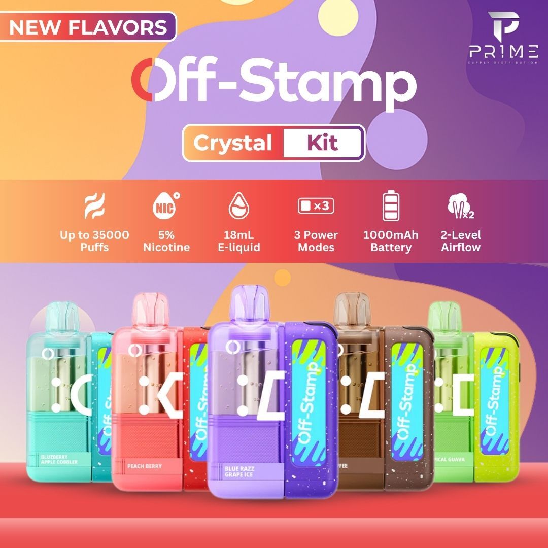 Off Stamp X Cube 25000 Crystal Vape Kit New Flavors