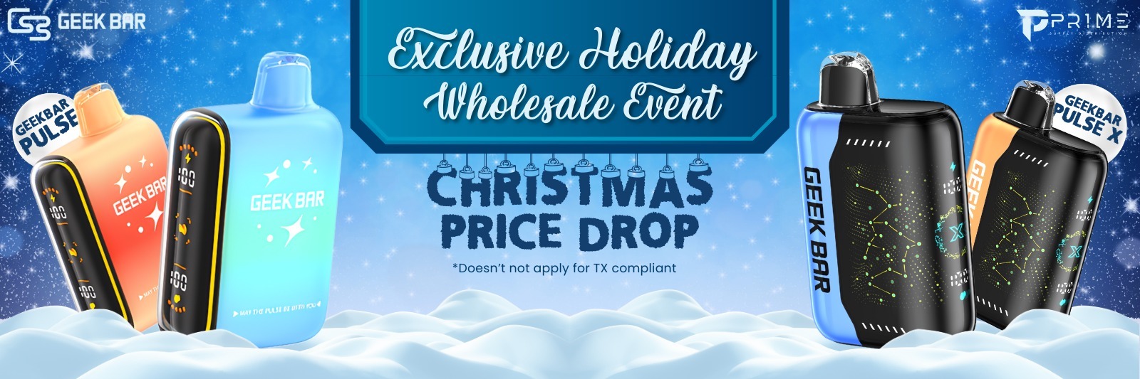 Holidays Deals Christmas Geek Bar Pulse Disposable Vapes