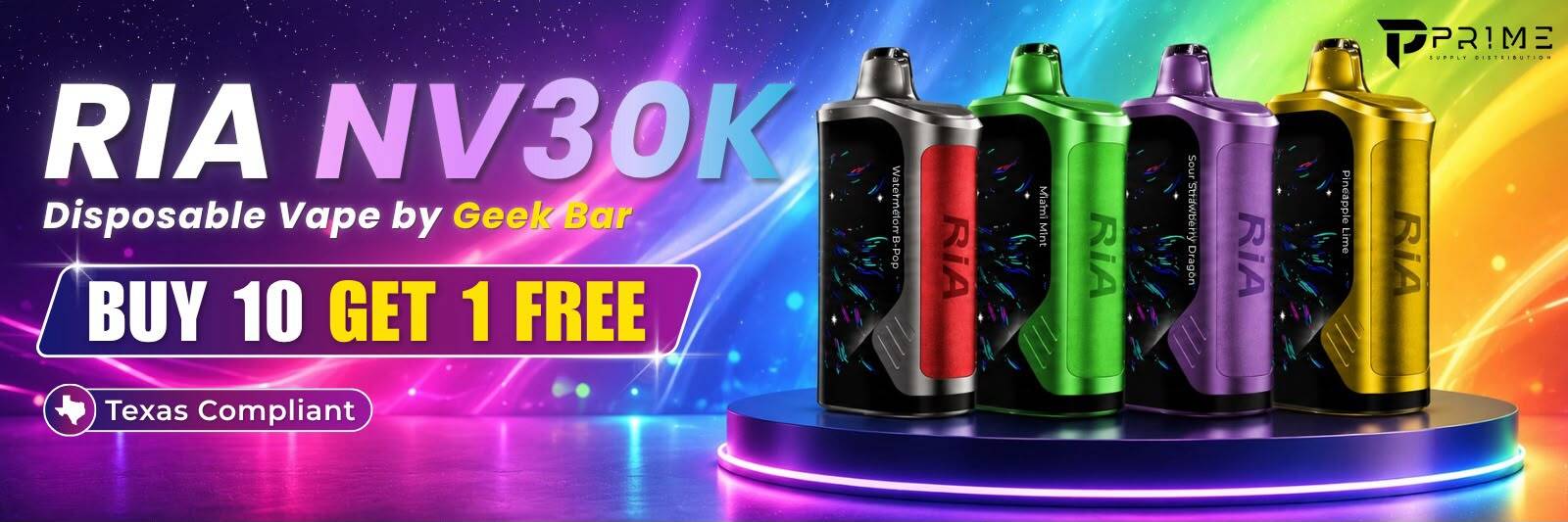 RIA NV30K Puffs Vape by Geek Bar Buy More Get More Free