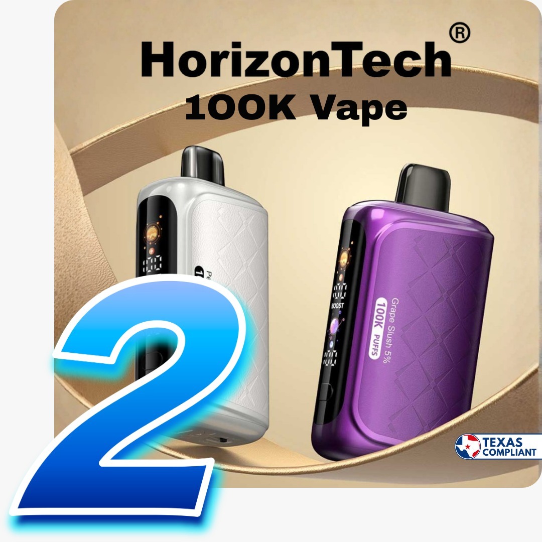horizontech, 100K puffs, disposable vape, Texas Compliant