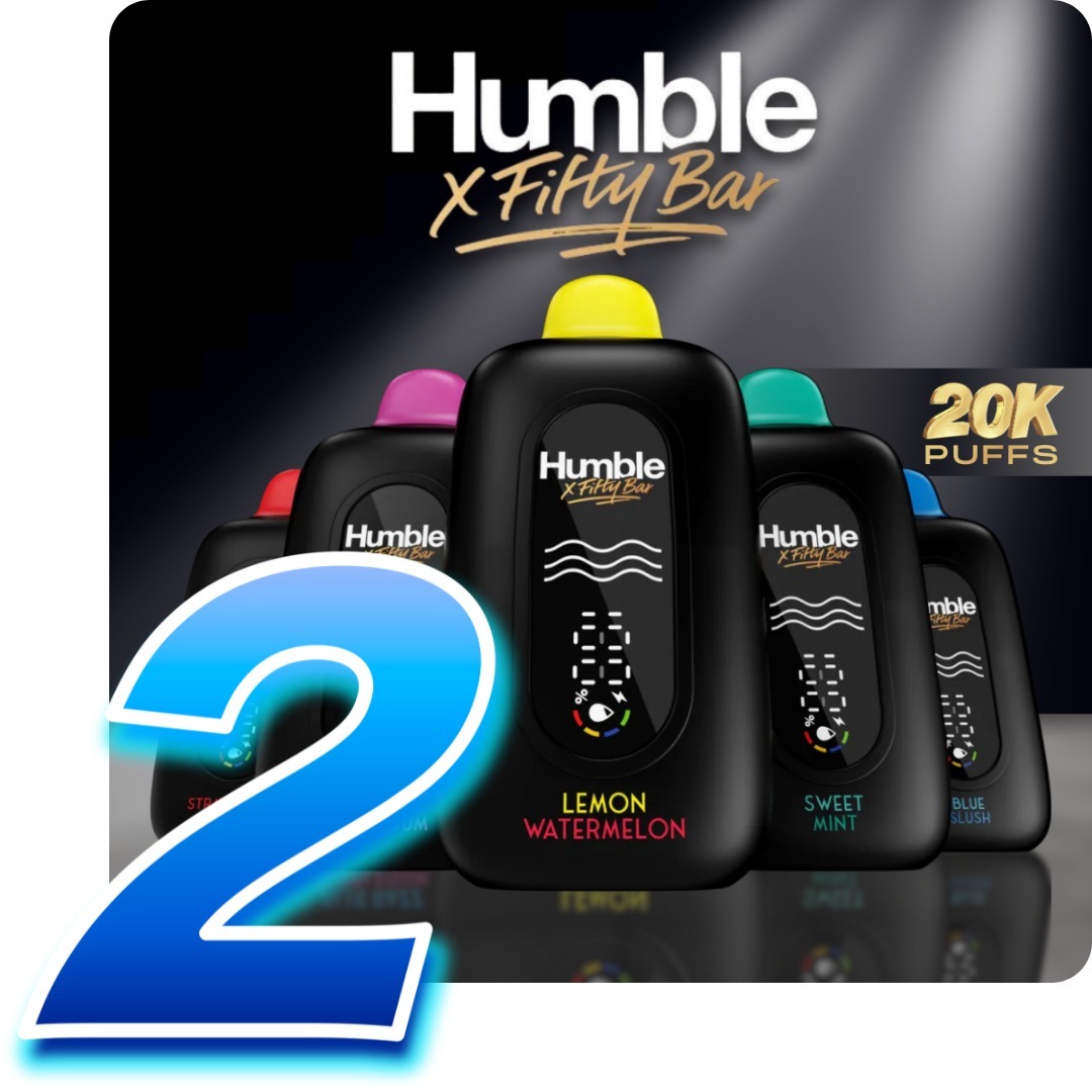 Humble X Fifty Bar, 20K puffs, disposable vape