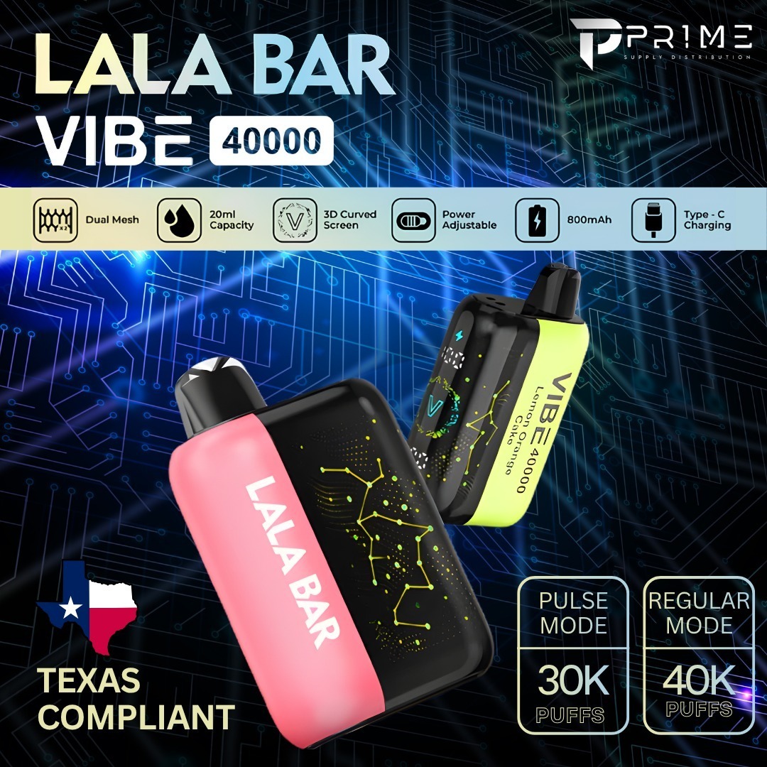 Lala Bar Vibe 40K Vape Texas Compliant