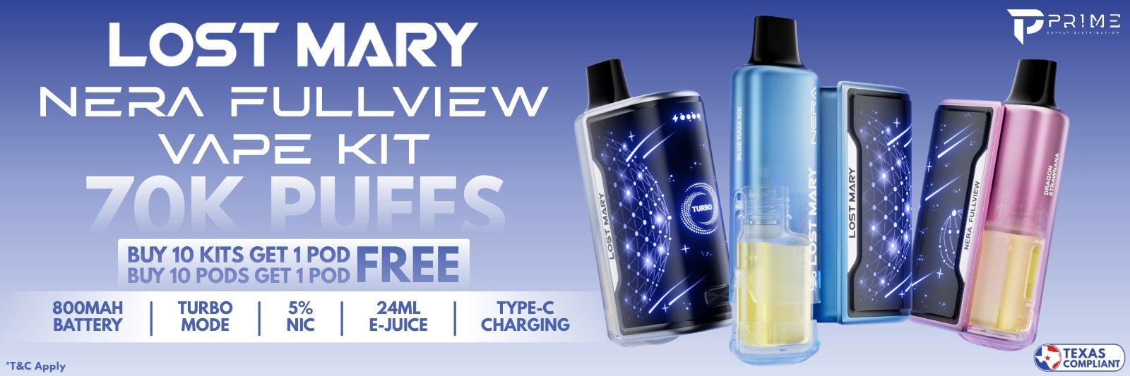Lost Mary Nera Fullview Vape Kit
