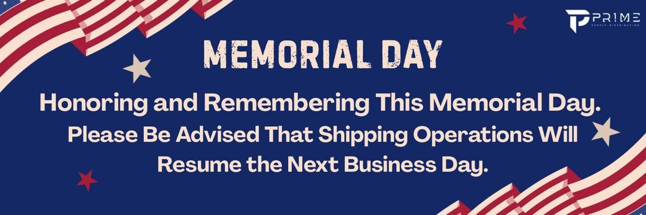 Memorial Day Wholesale Shipping Notice