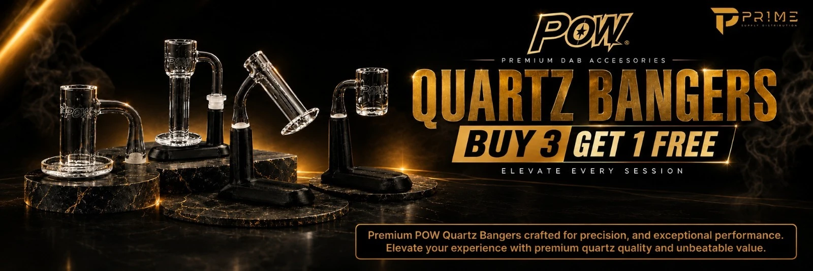 members-only-banner Pow Quartz Bangers Buy 3 Get 1 Free Special Offer Wholesale