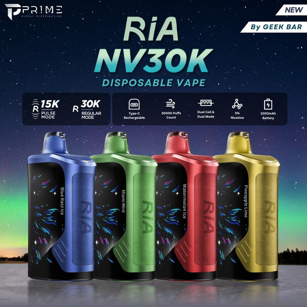 RIA NV30K Disposable by Geek Bar – Wholesale
