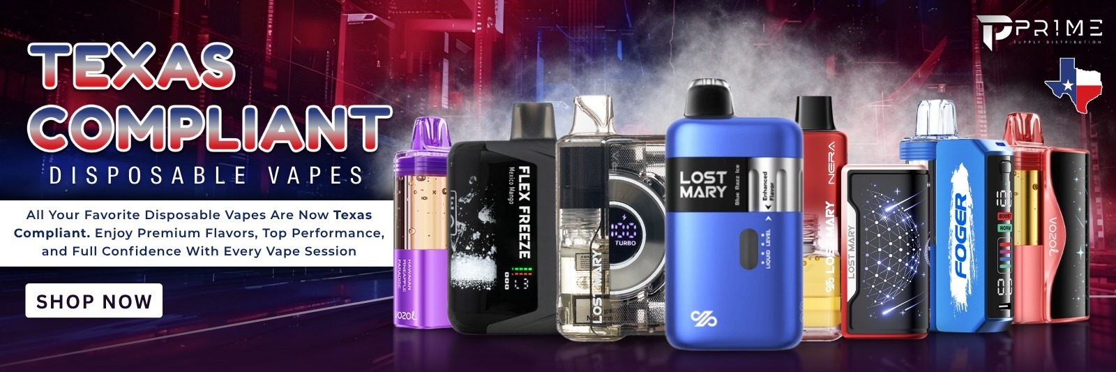 Texas Compliant Disposable Vapes