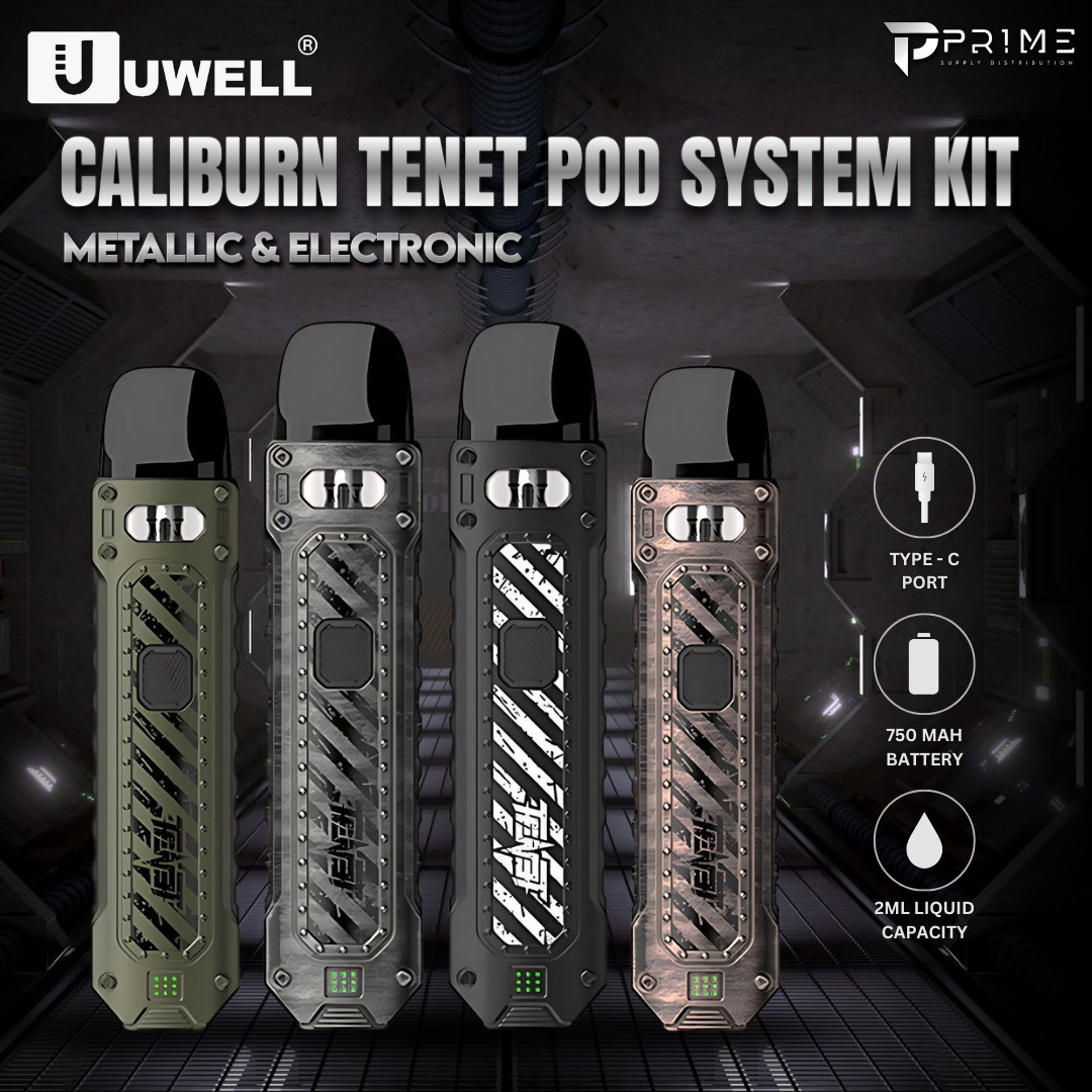 Uwell Caliburn Tenet Pod Kit | Durable 16W Pod System with Adjustable  Airflow