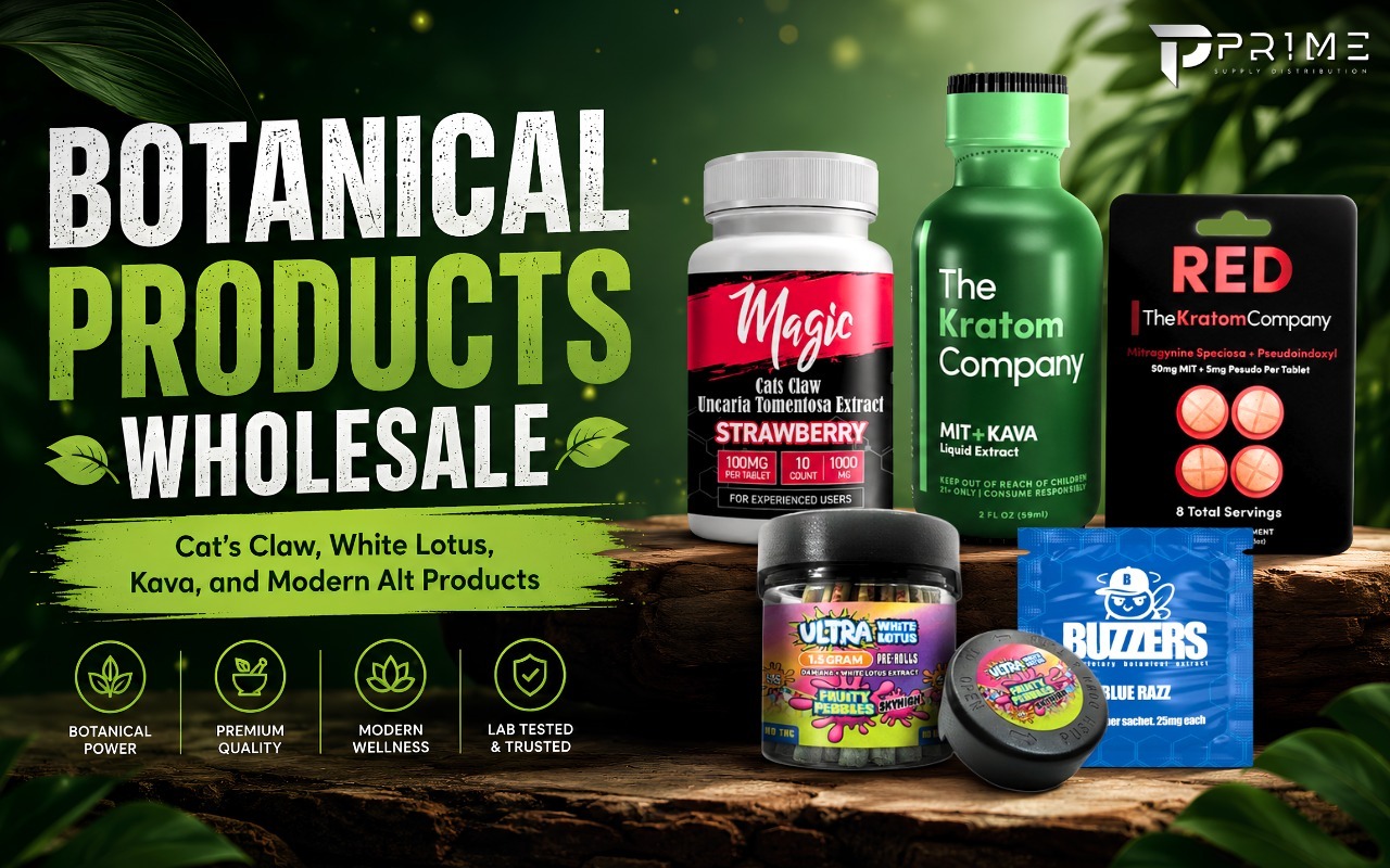 Botanical Products Wholesale: Cat’s Claw, White Lotus, Kava, and Modern Alt Products