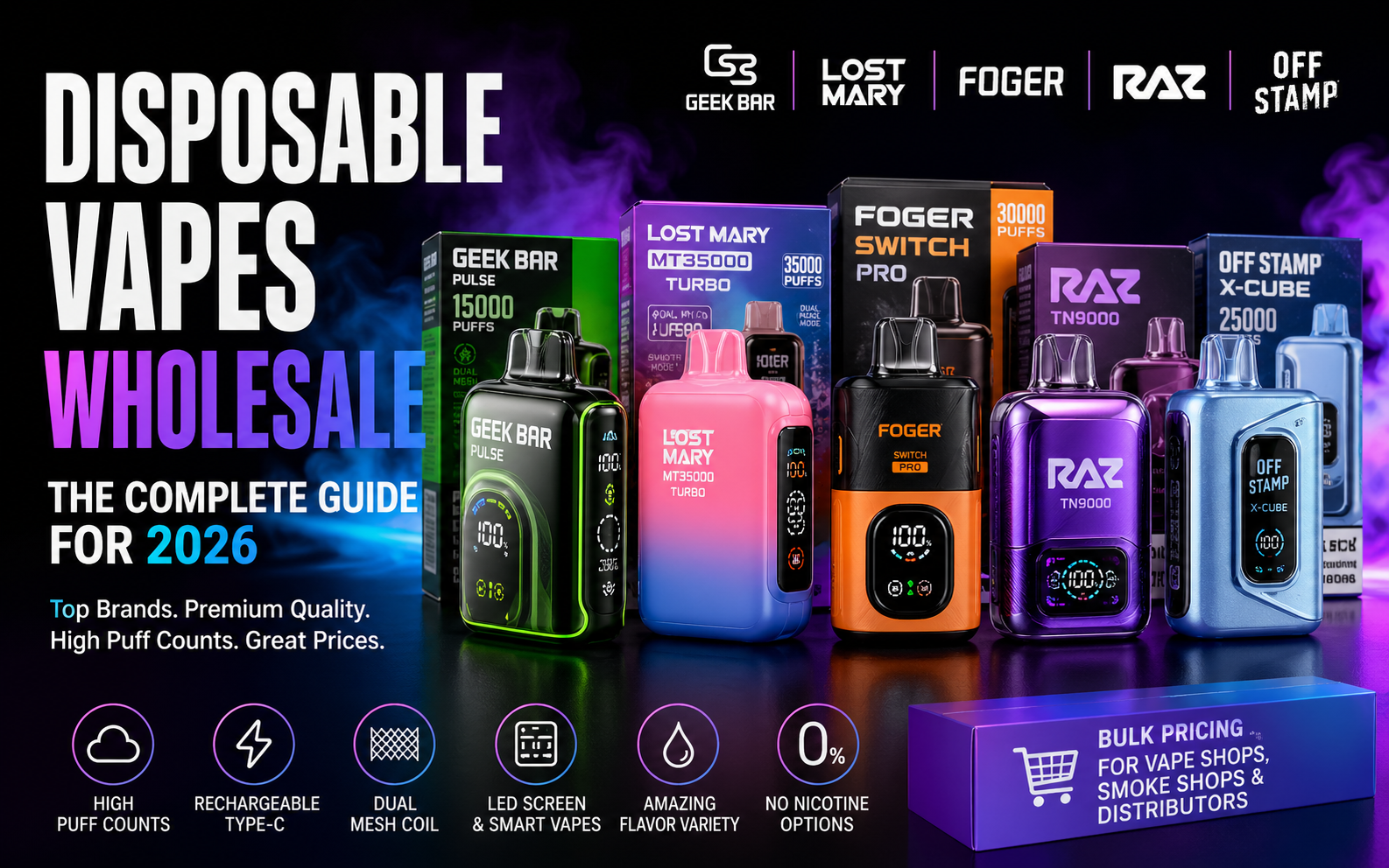 Complete Guide to Disposable Vapes Wholesale in 2026