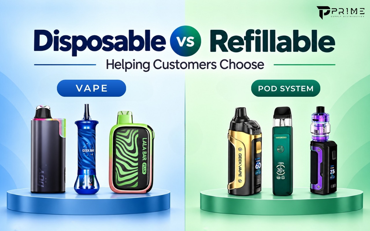 Disposable or Refillable Vapes: Which Should Retailers Stock?