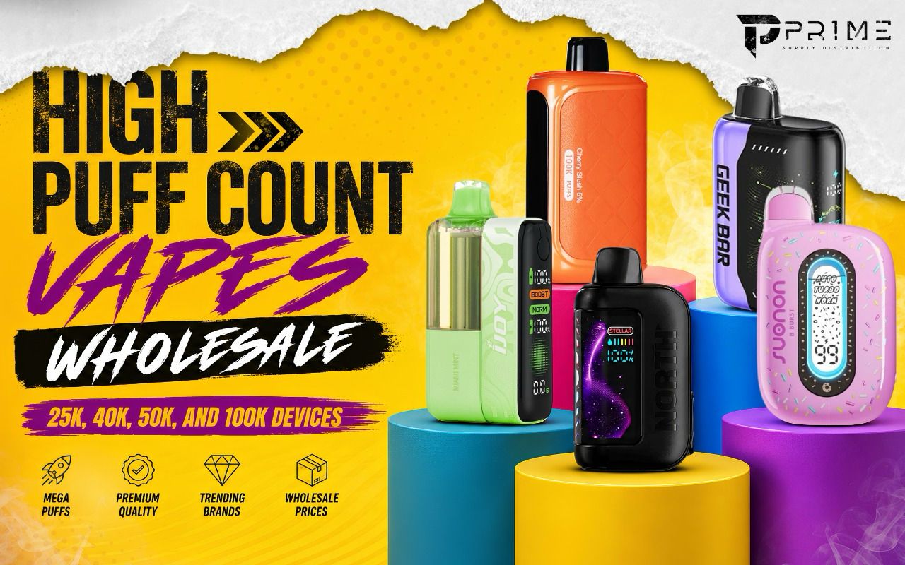 High Puff Count Vapes Wholesale: 25K, 40K, 50K, and 100K Devices