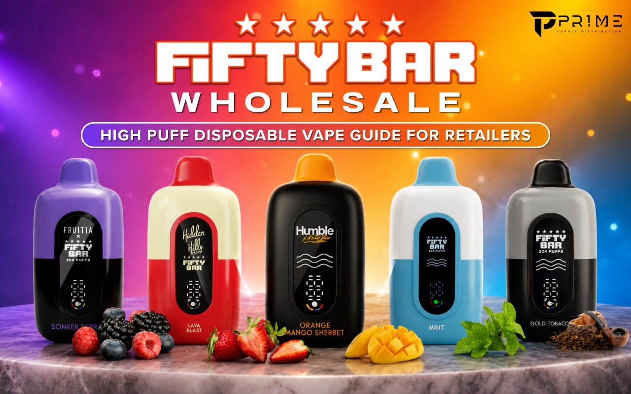 Fifty Bar Wholesale: High Puff Disposable Vape Guide for Retailers