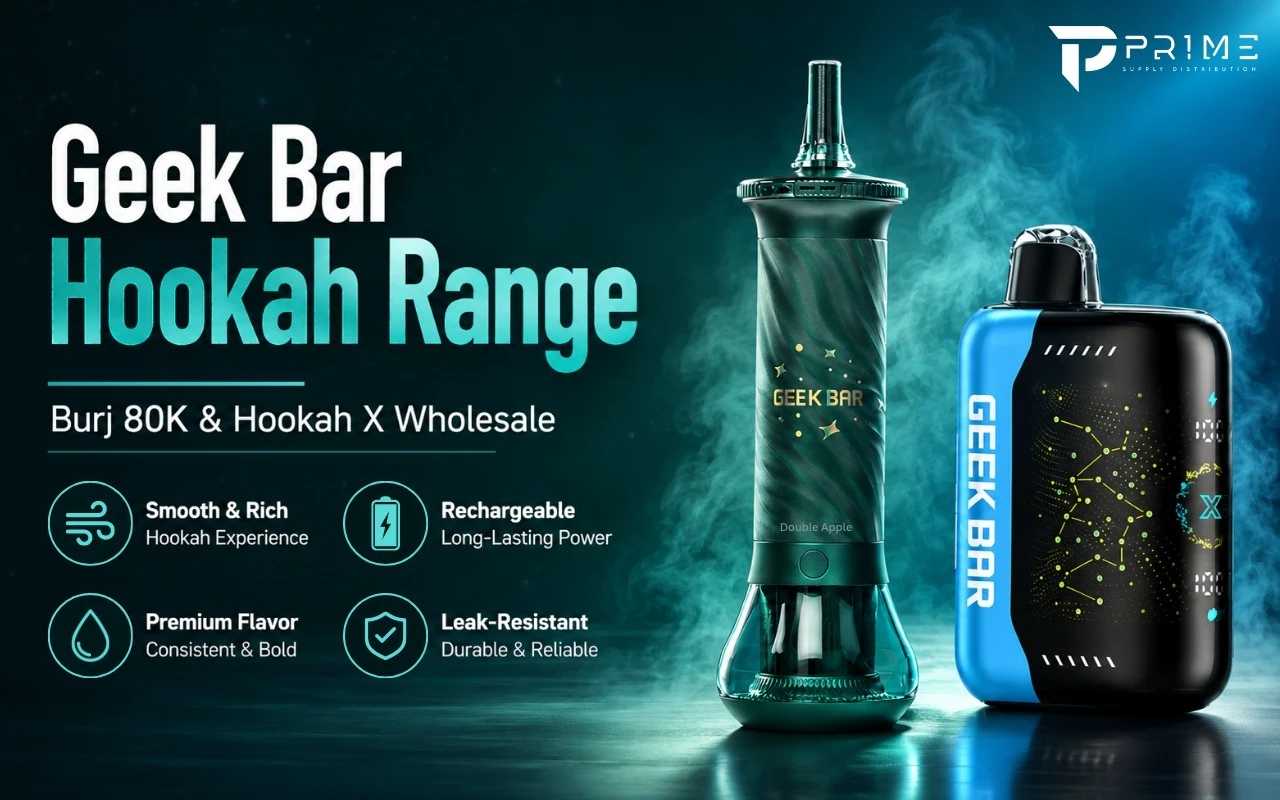 Geek Bar Hookah Range: Burj 80K & Hookah X Wholesale