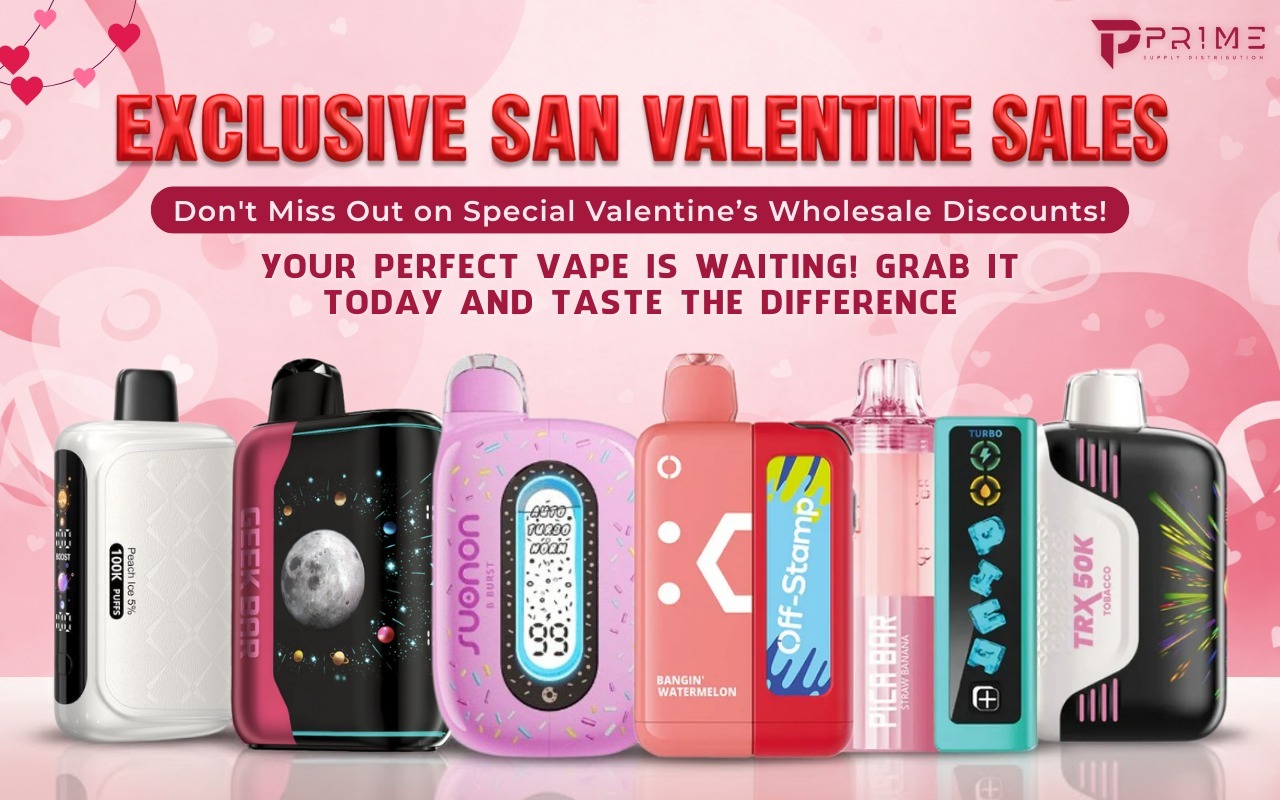 Wholesale Valentine’s Month Vape Deals Driving Retail Growth | Pre Heat BOGO Offers & Exclusive Sales