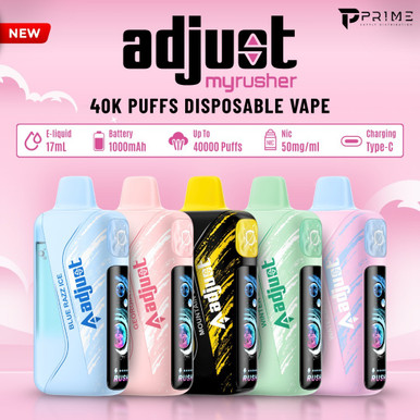 flum mello puffs Sour Blue Razz Ice Adjust MySour 40K Vape main image 1