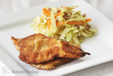 Fried Irish Bacon and Bacon Cabbage Slaw