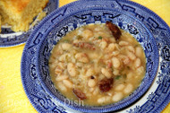 Cajun White Beans with Bacon and Andouille