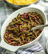 Southern Green Beans Loaded With Beef Bacon