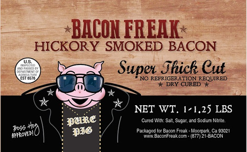 Super Thick Hickory Smoked label