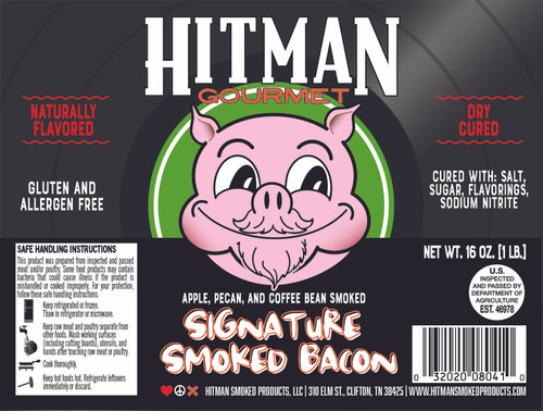 Signature Smoked Bacon Label
