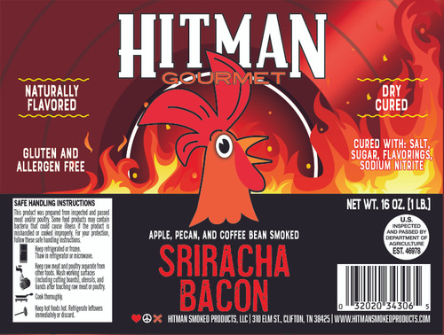 Sriracha label