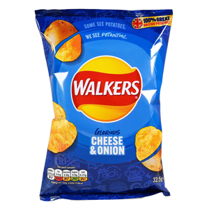 Walkers Cheese & Onion Potato Crisps (32.5g) Walkers Cheese & Onion Potato Crisps (32.5g)