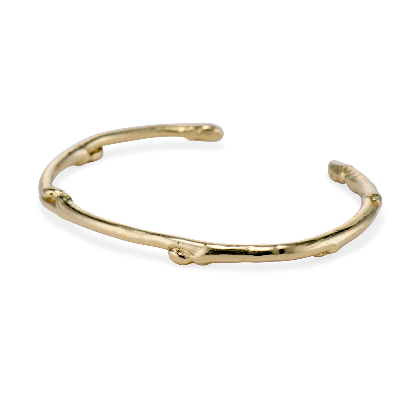 Rustic Sapling Cuff Bracelet - 14K Gold | Olivia Ewing