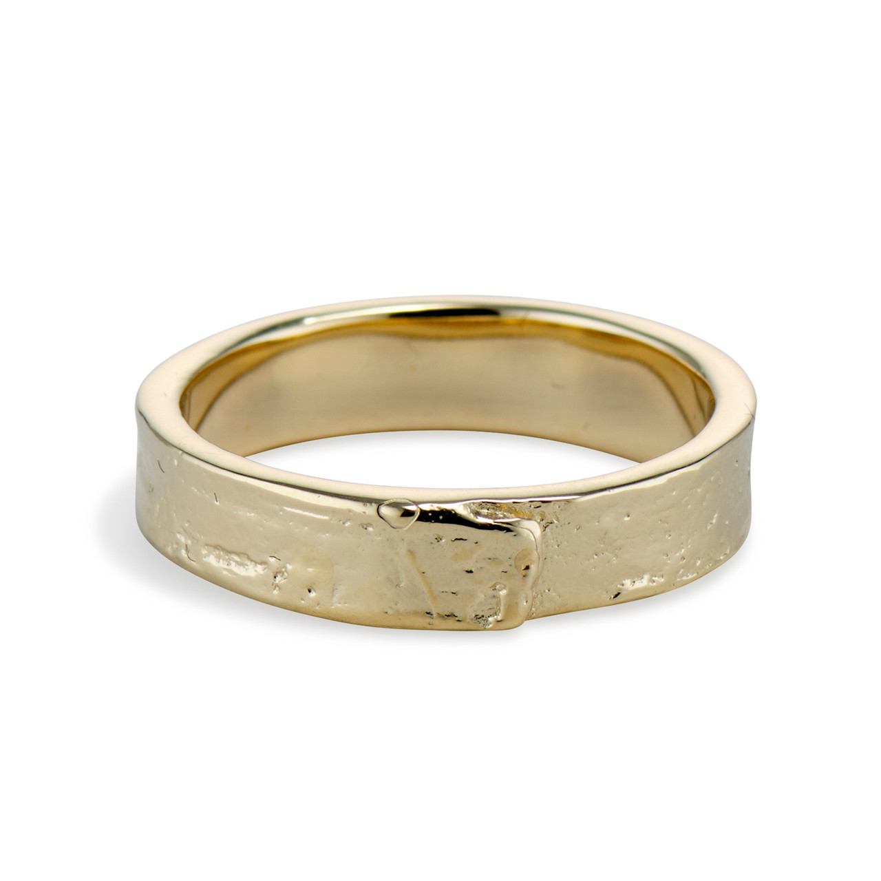 Monhegan Wood Texture 5mm Wedding Ring | Olivia Ewing Monhegan Wood Texture 5mm Wedding Ring | Olivia Ewing
