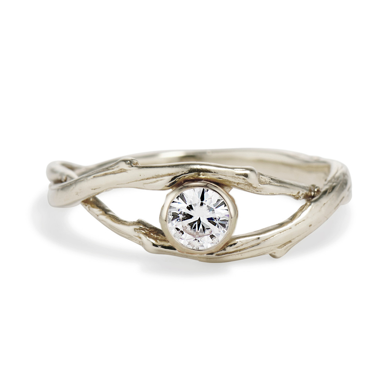 Order White Gold Zirconia Wedding Ring Mystic Unity 6 mm | GLAMIRA.com