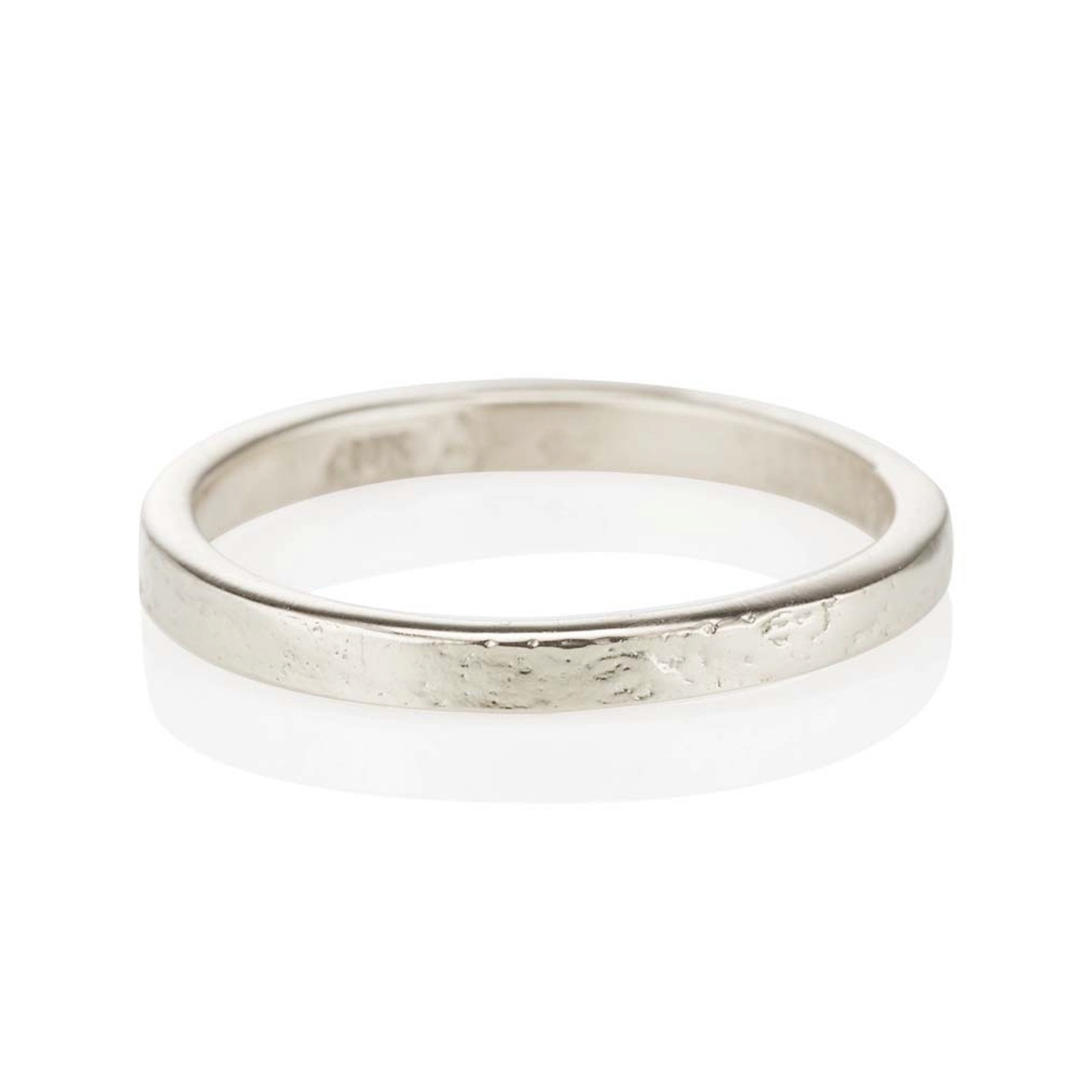 2mm Gold Birch Bark Texture Wedding Ring | Olivia Ewing
