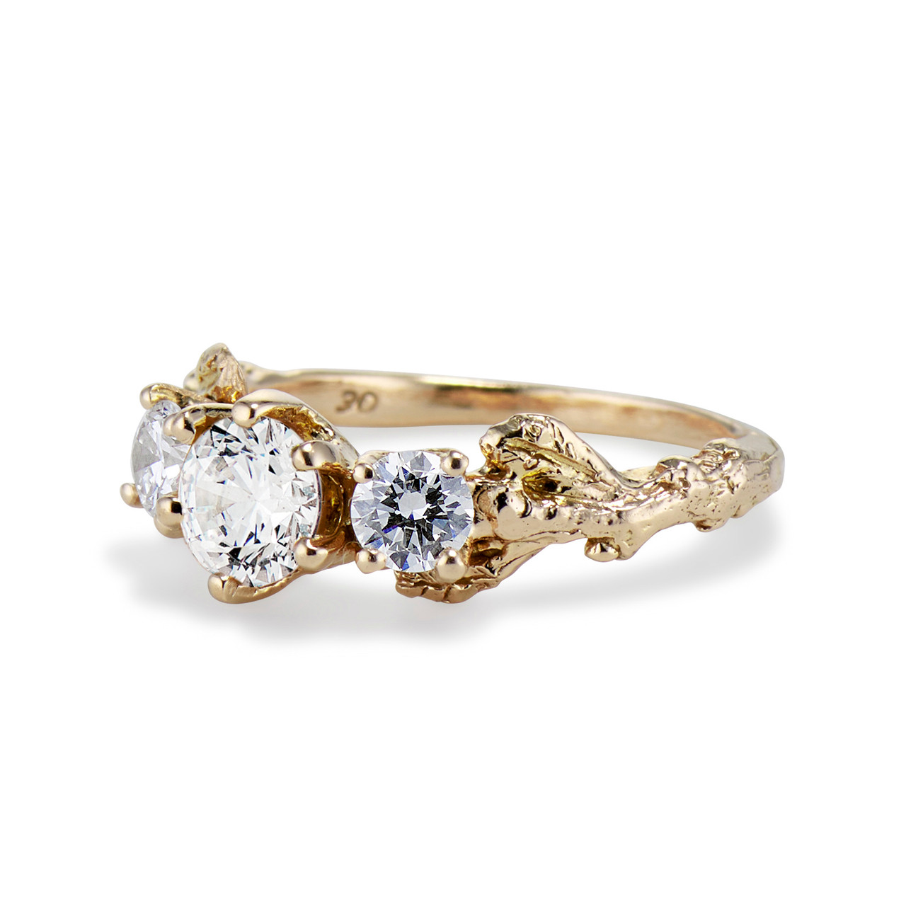 Grace 3 Diamond Engagement Ring | Olivia Ewing